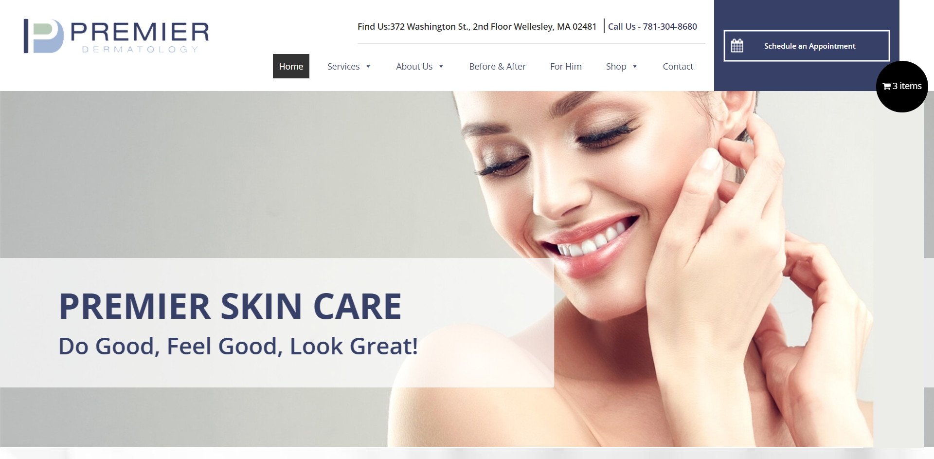 New Premier Dermatology Website