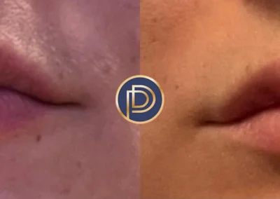 lip filler before and after photo by premier dermatology in wellesley ma