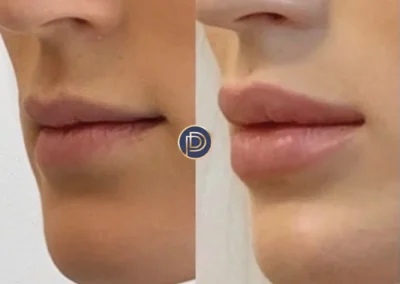 lip filler before and after photo by premier dermatology in wellesley ma